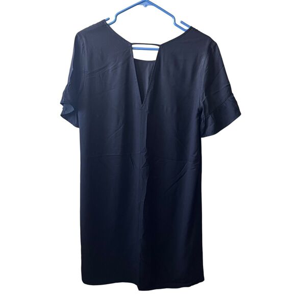 Lulus Chic of Perfection Black Shift Dress Womens Sz. Small Short Sleeve Neutral - Picture 2 of 10